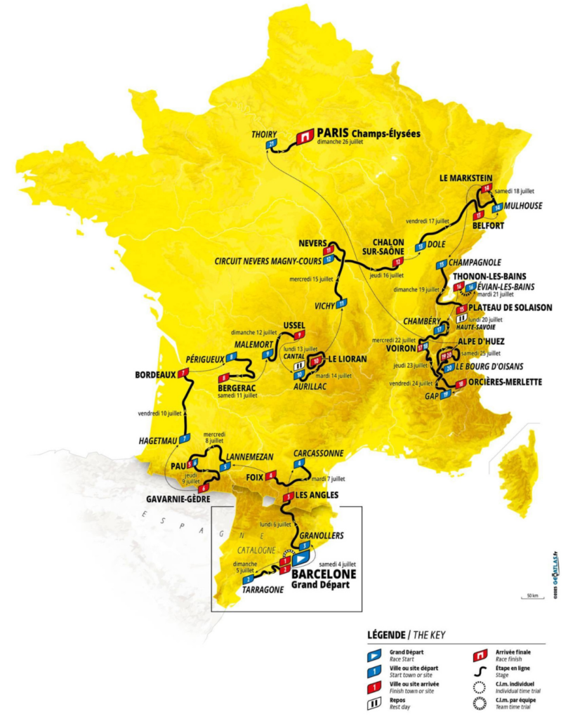 TdF Map 2026